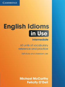 English Idioms in Use Intermediate with answers